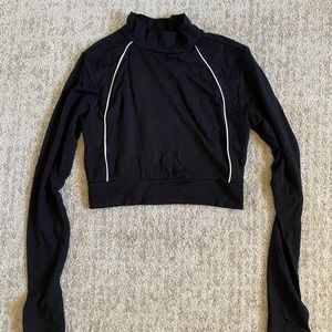 Naked wardrobe long sleeve crop top